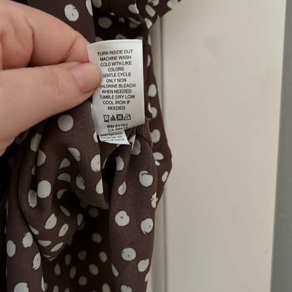 Maurice’s Geneva Zip Blouse Size 4X Purple Polka Dot - Picture 5 of 6